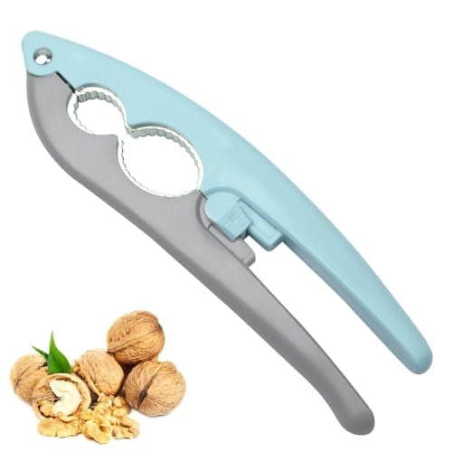 Image of Multifunctional Nutcracker, Sturdy Stainless Steel Opener Tool with Non-Slip Handle for Walnuts Pecan Nut Hazelnuts Almonds Brazil Nuts