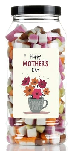 Image of Mothers Day Dolly Mixtures Sweet Gift Jar by Just Treats - A Cup Full of Love - J8