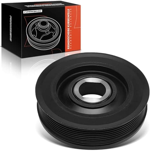 Image of Frankberg Pulley Crankshaft Compatible with Me.gane II Saloon LM0/1 Qashqai +2 I J10 JJ10E NJ10 Laguna III BT0/1 Vivaro Estate X83 X-Trail T31 Replace# 8200767762
