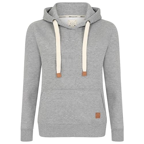 Image of Blu Apparel Ladies Overhead Hoodies Extra Warm Women's OH Hoody Warm Fleece Lined Sweatshirt Activewear Jumper for Women (UK, Numeric, 12, Regular, Regular, Grey)