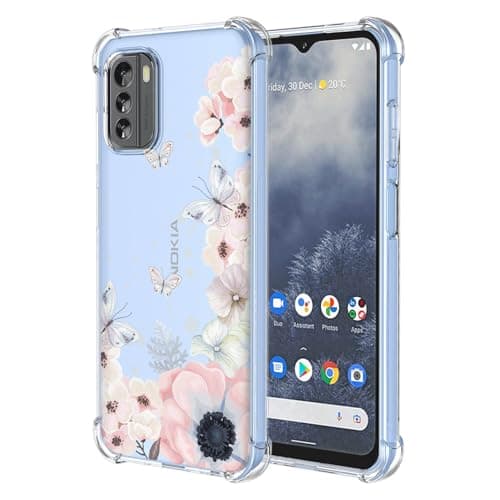 Image of BORYA Case for Nokia G42 5G, Shockproof TPU Bumper Clear Ultra Thin Soft Silky Premium Silicone Cover with Cute Elegant Simple Pattern, A48