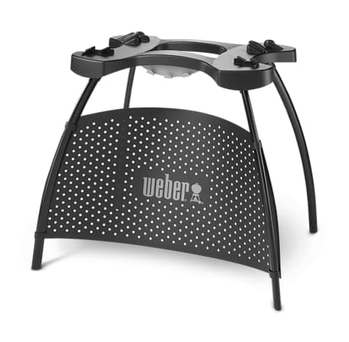 Image of Weber Grill Stand / For for Q 1000/2000 Series Gas Barbecues, Sturdy Metal Base, Comfortable Cooking Height, Stable & Secure, 70 x 66 x 53.5 cm