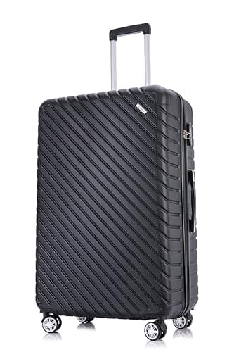 Image of FLYMAX 32" Extra Large Suitcase 4 Wheel Lightweight Suitcases Luggage Hard Shell ABS Travel Case Hold Check in Fits 23kg - 35kg + 3 Digit Lock + 1 Year Warranty 125 Litre Capacity