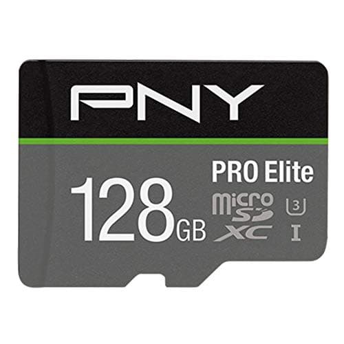 Image of PNY Pro Elite microSDXC card 128GB Class 10 UHS-I U3 100MB/s A1 V30