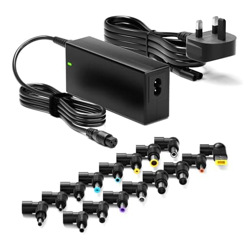Image of Zolt 90W Universal Laptop Charger Adapter for HP Dell Acer Asus Samsung Sony Laptop Charger 15V 16V 18.5V 19V 19.5V 20V DC Power Supply with 16 Tips, 4.74A Max.