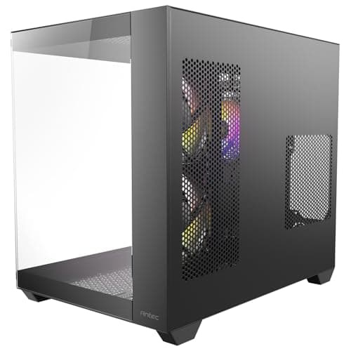 Image of ANTEC CX800 ATX Mid Tower Gaming Case - Black - 3 x ARGB Fans - Glass Side/Front