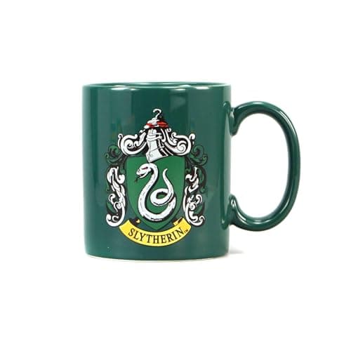 Image of Half Moon Bay | Harry Potter | Slytherin | Slytherin Crest Boxed Mug 400ml | Official Merchandise | Thoughful Gift