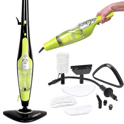 Image of H2O HD 5-in-1 Steam Mop & Handheld Steam Cleaner – Carpet Cleaner, Clothes Steamer, Grout & Window Tools, Chemical-Free, Lightweight & Compact, 1500W, 450ml Tank, Variable Settings