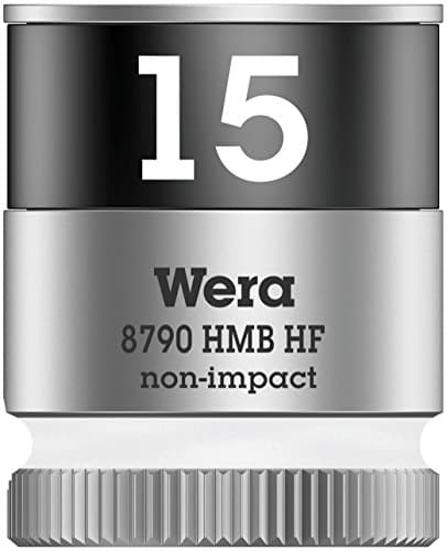 Image of Wera 05003749001 8790 HMB Holding Function Zyklop Socket, White, 3/8-Inch, 15 x 29 mm