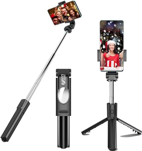 Image of COLORLIZARD Selfie Stick Tripod with Remote, Bluetooth Phone Tripod,Compatible with iPhone, GoPro, Android Phone