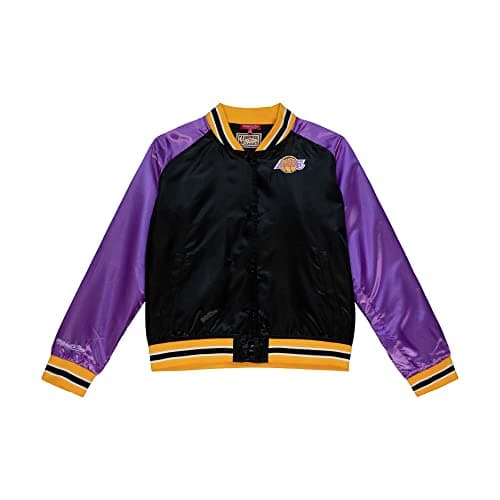 Image of Mitchell & Ness Womens Satin Jacket - NBA Los Angeles Lakers - L