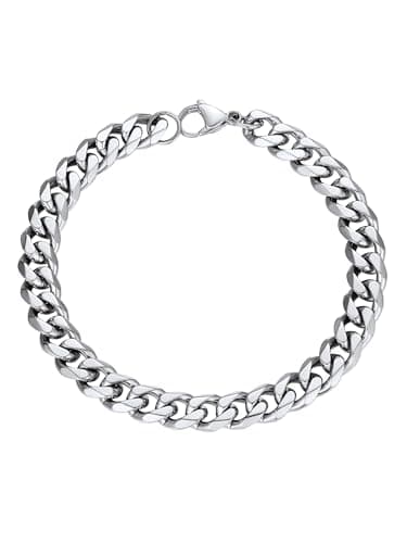 Image of PROSTEEL Mens Bracelet - Cuban Chain Wrist Link Bracelets Hypoallergenic 316L Stainless Steel Jewellery Silver 9MM Width 19CM Length (with Gift Box)