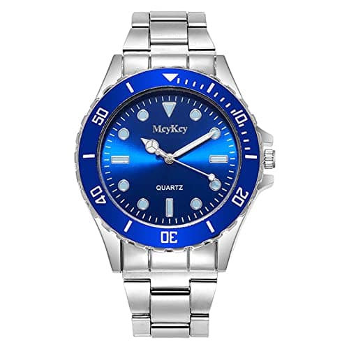 Image of Luxury Quartz Stainless Steel Analogue Watch - Waterproof Multifunctional Date Wristwatch for Men and Ladies - Classic Business Work Office Gifts
