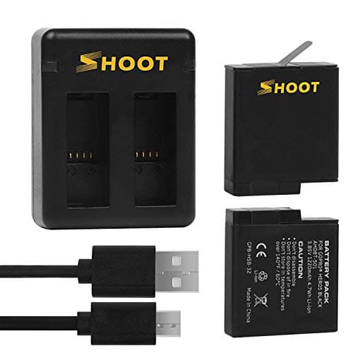 Image of Yangers 2 Pack Battery with Dual USB Parallel Charger Dock Hub for GoPro Hero 8 7 Black/Hero 6 5 / Hero (2018) / Firmware v01.50, v01.55, v01.57,v02.00 and v02.51 Camera Accessories