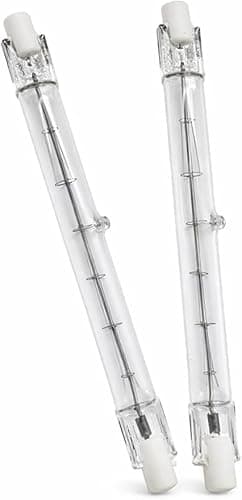 Image of GROWS MORE R7s Halogen Light Bulb ECO Halogen 400W R7s Linear Light Bulbs – 118mm Double Ended Floodlight Bulb – 230V 11000LM 2700K Warm White for Security Light (Pack of 2)