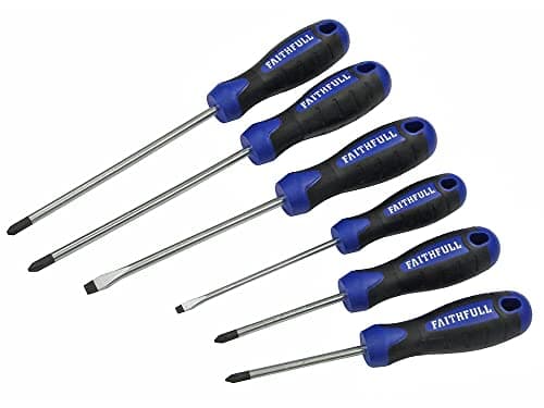 Image of Faithfull FAISDSET6PRO Soft-Grip Screwdriver Set - 6 Piece Set in Box