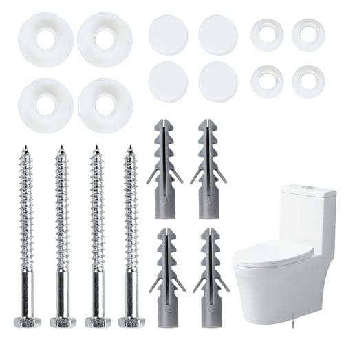 Image of 2Sets Toilet Fixing Kit, Floor Bidet Fixing Kit, Bidet Anchor Bolts Set, Universal Toilet Fixing Bolts, Floor Bidet Fixing Kit, Toilet Pan Floor Fixing Kit, Toilet Seat Replacement Parts for Home