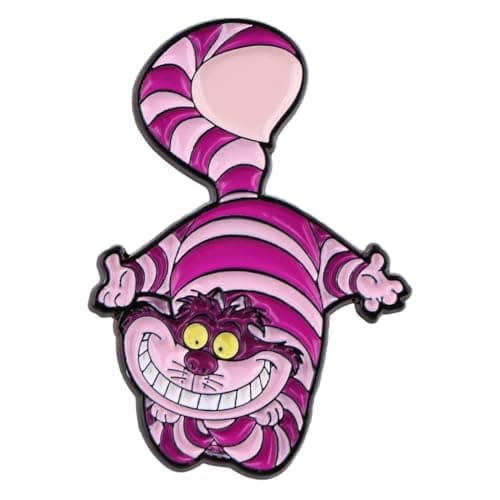 Image of DEZHAN Cheshire Cat Alice Wonderlan Pin, Metal Magic Academy Pins for Girls Women and Men (A)