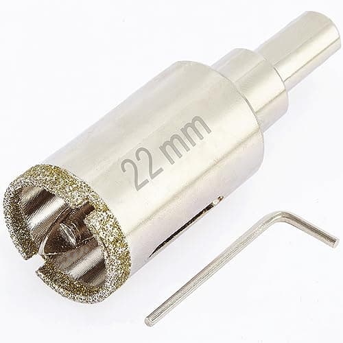Image of DaduoRi 22mm Diamond Hole Saw with Pilot Bit, 22mm Tile Hole Cutter with Center Drill Bit for Marble, Granite, Ceramics,Porcelain Tiles, Glass,Wet Use