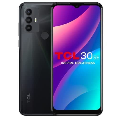 Image of TCL 30 SE Sim Free Smartphone, 64 + 4GB, 6.52" HD+ screen, 50MP high res cam, 5000 mAh (Renewed)