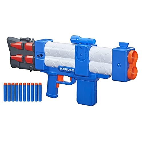 Image of Nerf Roblox Arsenal: Pulse Laser Motorised Dart Blaster, 10 Nerf Darts, Clip, Code to Unlock In-Game Virtual Item