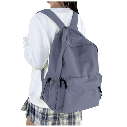 Image of HYC00 School Backpack Womens, Causal Travel School Bags 14 Inch Laptop Backpack Rucksack Bag for Women Teenage Girls Boys Lightweight College Rucksack Water Resistant Bookbag Work Daypack, Blue Purple