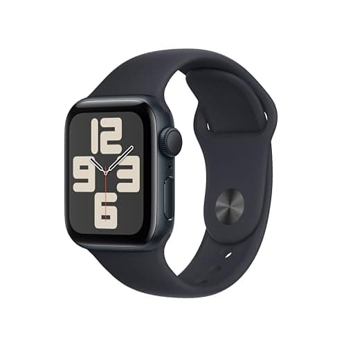 Image of Apple Watch SE (2nd Gen, 2023) [GPS 40mm] Smartwatch with Midnight Aluminium Case with Midnight Sport Band S/M. Fitness & Sleep Tracker, Crash Detection, Heart Rate Monitor