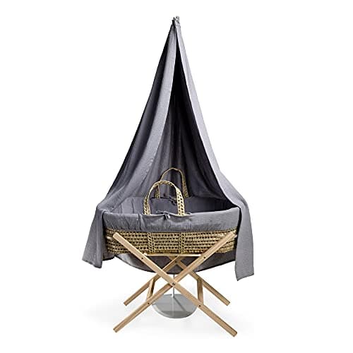 Image of Clair de Lune Muslin Palm 6 Piece Moses & Drape Starter Set - Grey