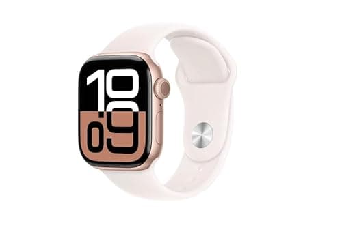 Image of Apple Watch Series 10 [GPS, 42mm] - Rose Gold Aluminium Case with Light Blush Sport Loop (Renewed)