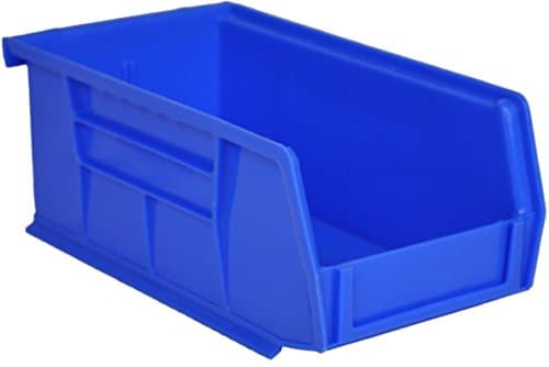 Image of Pack of 24 x Rhino Tuff Bin20 Plastic Storage Parts Bins - Small Stacking Component Box Ideal for Garage Workshop or Warehouse Picking Bin