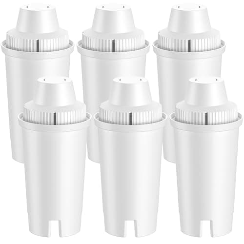Image of 6 Universal Water Filter Cartridge Compatible with Brita Classic Water Filter Jug, Brita Jugs, Dispensers, Classic OB03, Everyday, UltraMax, Metro+, XL, Mavea 107007 35557