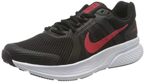 Image of Nike Men's Run Swift 2 Running Shoe, Black Univ Red White, 6.5 UK
