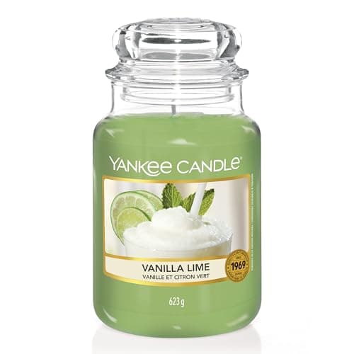 Image of Yankee Candle Scented Candle | Vanilla Lime Large Jar | Long Burning Candles: up to 150 Hours | Perfect Gifts for Women
