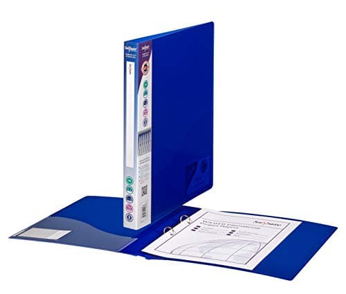 Image of Snopake A4 2 O-Ring 15mm RingBinder – Electra Blue [Pack of 10] Ref: 10120