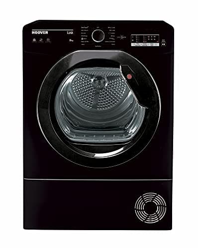 Image of Hoover HLEC8LGB-80 Freestanding Condenser Tumble Dryer, Sensor Dry, 8 kg Load, Black