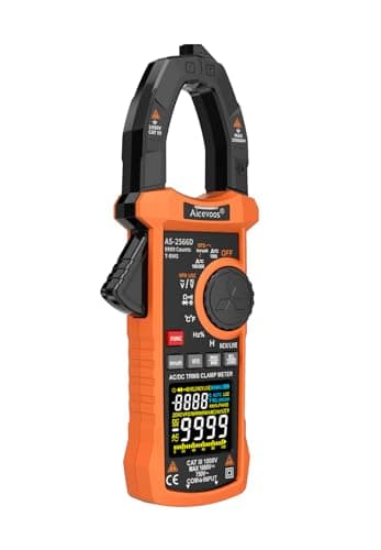 Image of Aicevoos Inrush Digital Clamp Meter Multimeter 1000A TRMS 6000 Counts, Amp Voltage Tester with VFD, LOZ Mode; Measures AC/DC Current Voltage Temperature Resistance Capacitance Frequency Continuity NCV