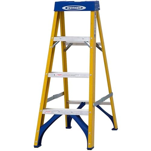 Image of Werner Fibreglass Stepladder 4 Tread