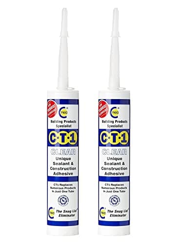 Image of 2 x CT1 Clear Sealant Adhesive Clear 290ml, Paste