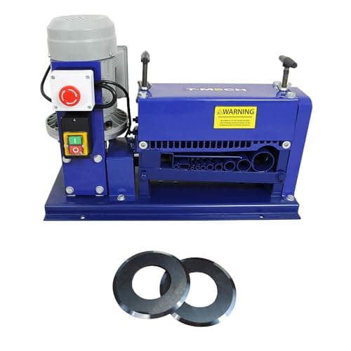 Image of Wire Stripper Electric Automatic 1.5–38mm Stripping Cable Powered Portable Scrap Strip Copper Recycling Machine 380W 30M/min with Blades Bundle