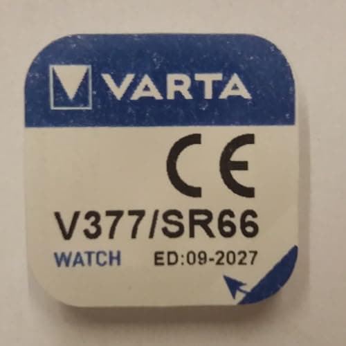 Image of VARTA Pack of 6 Blister Packs of 1 Silver Oxide Watch Battery V377 (SR66) SR626SW 1.55 Volt