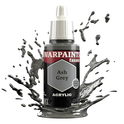Image of The Army Painter, Warpaints Fanatic Ash Grey Single Acrylics, Miniature Hobby Painting, Quality Paint for Miniature Wargaming