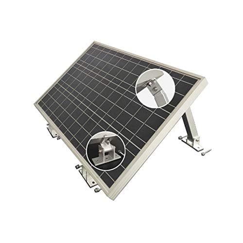 Image of enjoy solar Aluminium Adjustable Bracket with 10°-30° Angle for Solar Panel, Solar Module, Suitable for All Module Widths (Screws and Nuts Included)