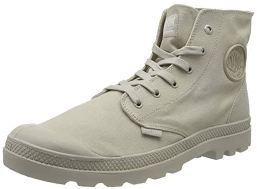 Image of Palladium Pampa Hi Mono U, Unisex Adults' Hi-Top Trainers, Grey (Rainy Day K76), 9.5 UK (44 EU)