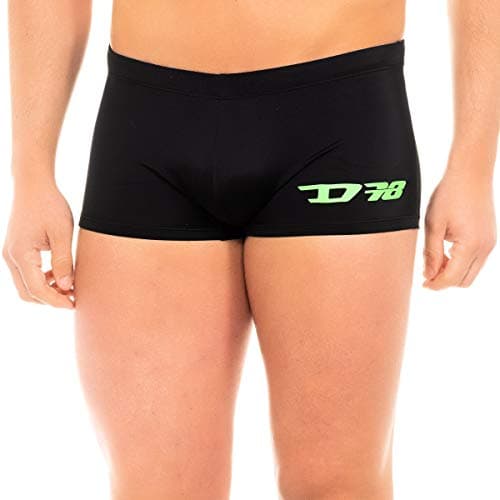 Image of Diesel Men's Hero Swim Lycra Boxer Trunks, Black, Medium