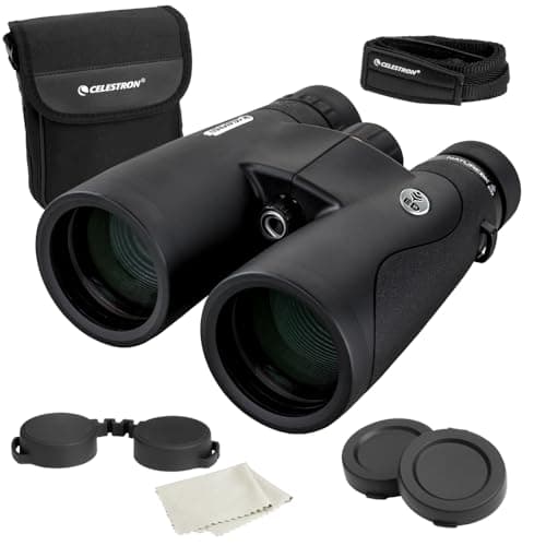 Image of Celestron 72335 Nature DX ED 10x50 Binoculars with Extra-Low Dispersion Objective Lenses for Outdoor and Birding, Fully Multi-Coated with BaK-4 Prisms, Rubber armoured, Fog & Waterproof