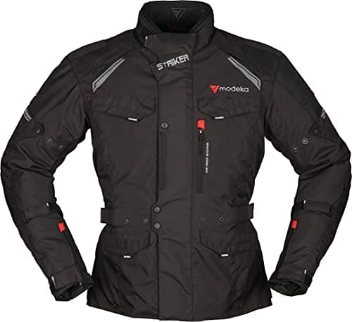 Image of Modeka Striker II Motorcycle Textile Jacket Black 10XL