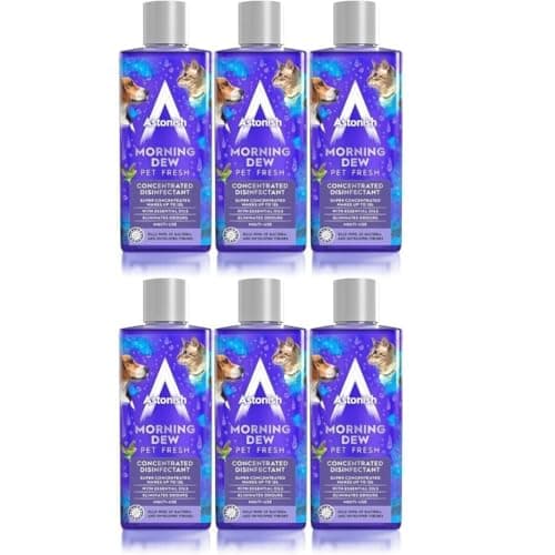 Image of Astonish Concentrated Disinfectant, Morning Dew and Pet Fresh, 300ml, Pack of 6