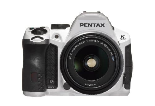 Image of Pentax K-30 DSLR Camera with 18-55mm WR Lens Kit - White (16MP, CMOS APS‐C Sensor) 3 inch LCD
