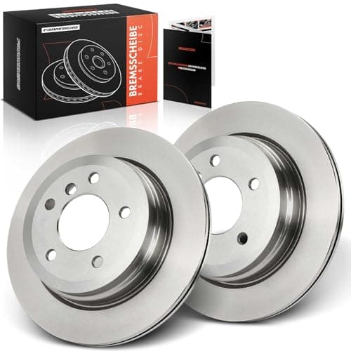 Image of Frankberg Brake Disc Set incl. 2x Discs Rear Solid Ø300mm Compatible with X1 E84 3 Series Touring E91 3 Series Cabriolet E93 Replace# 34216855008, 34216764653