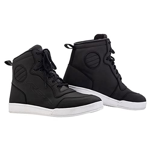 Image of RST HiTop Moto CE Mens Leather Waterproof Motorcycle Boots Sneakers - Black (uk_footwear_size_system, adult, men, numeric, medium, numeric_10)